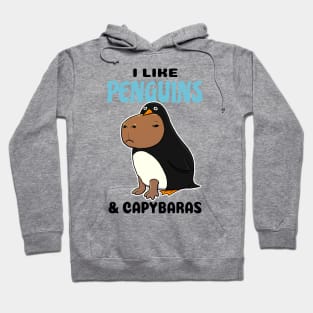 I Like Penguins and Capybaras Hoodie